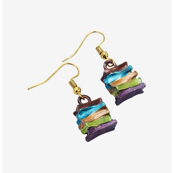 ⚜️Thorn and Fable Stacked Books Earrings! NWT! - Picture 2 of 3
